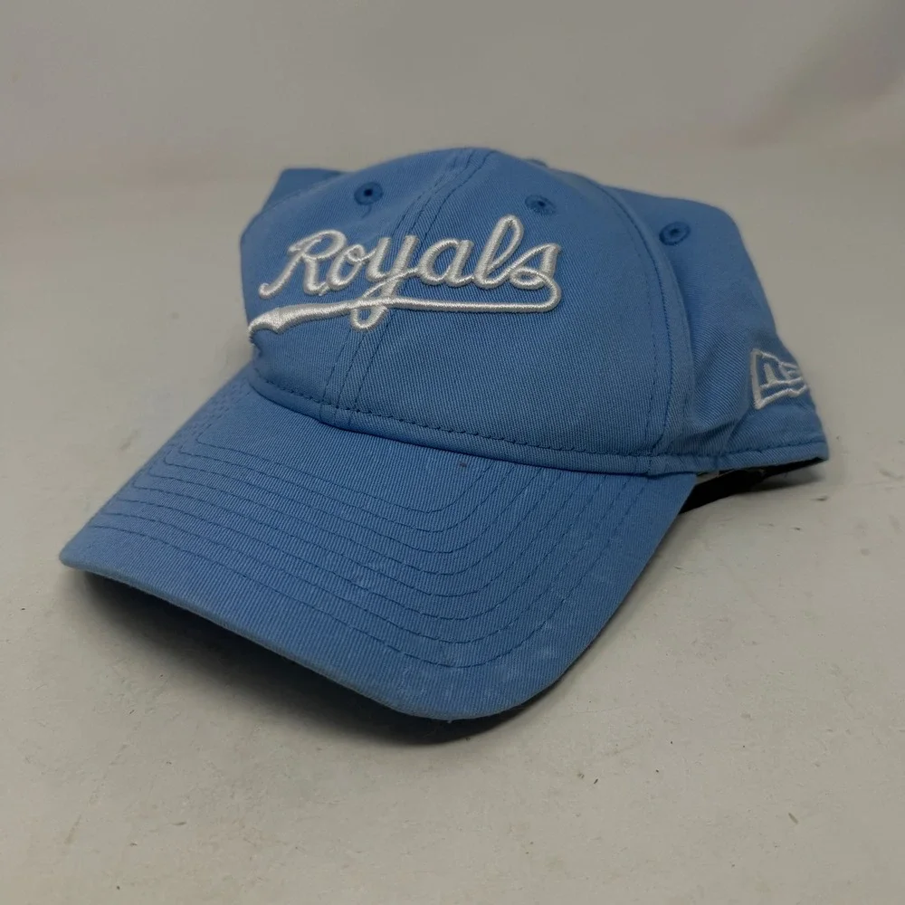 Kansas City Royals New Era Hat Women OS Light Blue MLB Baseball PINK EUC